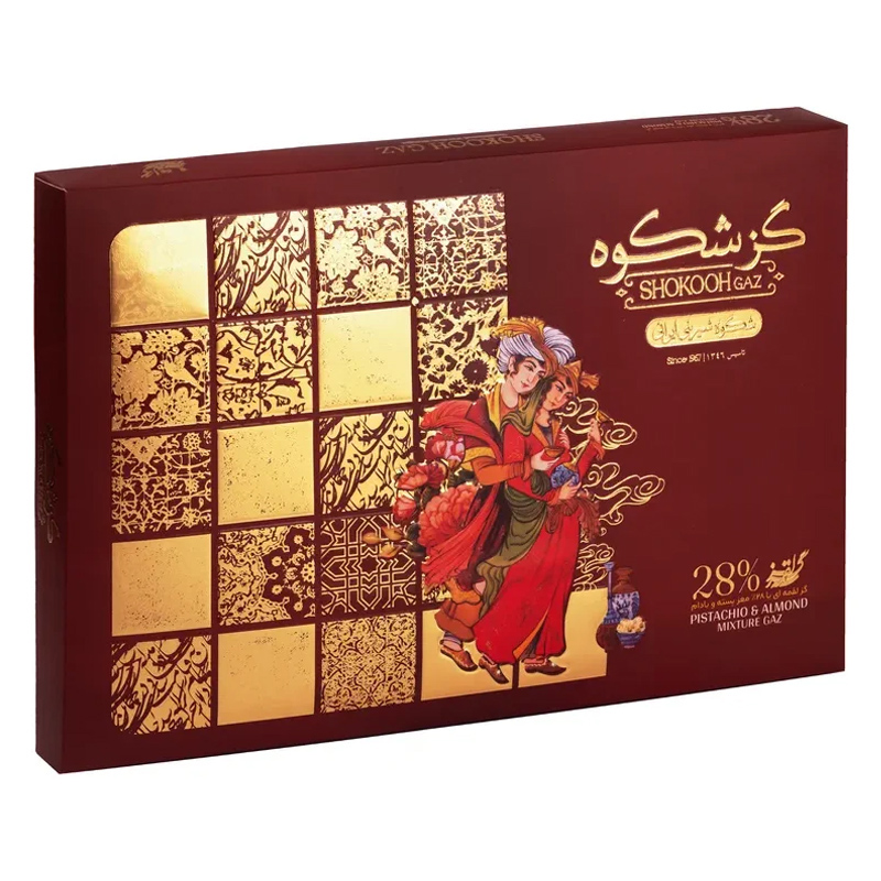 گز شکوه لقمه ۲۸ درصد مخلوط ۴۵۰ گرمی